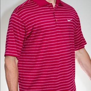 Red Nike polo